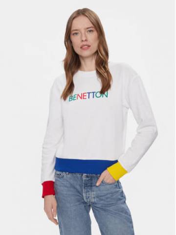 United Colors Of Benetton Світшот 3J68D1069 Білий Regular Fit United Colors Of Benetton Світшот 3J68D1069 Білий Regular Fit