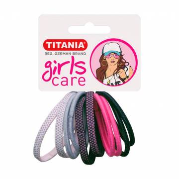 Набор резинок для волос Titania разноцветные, 4 см, 10 шт (7820 GIRL)