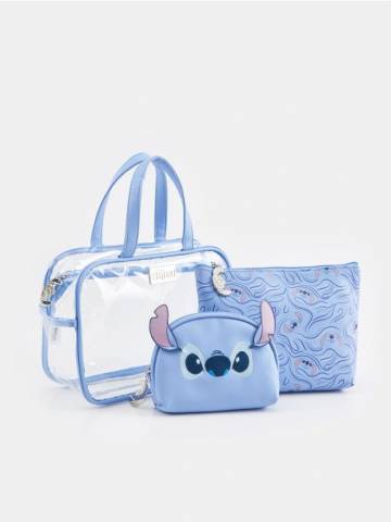 Косметички, 3 шт. Stitch - гіацинтовий Косметички, 3 шт. Stitch - гіацинтовий