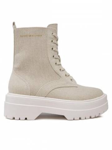 Tommy Hilfiger Черевики туристичні Feminine Essential Canvas FW0FW07357 Бежевий