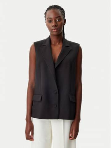 Patrizia Pepe Жилет 8S0512/A375-K103 Чорний Regular Fit Patrizia Pepe Жилет 8S0512/A375-K103 Чорний Regular Fit
