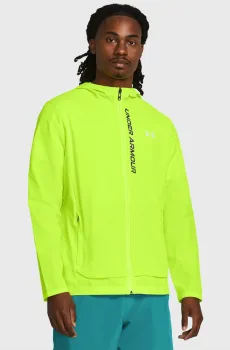 Мужская салатовая ветровка OUTRUN THE STORM JACKET Салатовый M Under Armour 1376794-731