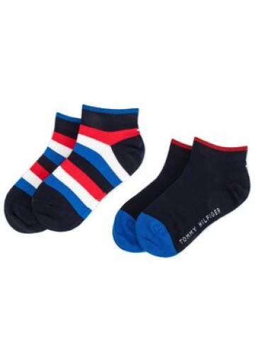 Tommy Hilfiger Набір 2 пар високих дитячих шкарпеток 354010001 Cиній Tommy Hilfiger Набір 2 пар високих дитячих шкарпеток 354010001 Cиній
