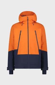 Мужская оранжевая лыжная куртка FIX HOOD TWILL Оранжевый 52 CMP 34W2037-B595