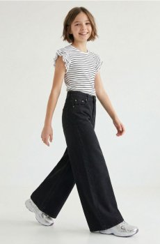 Джинси wide leg - чорний