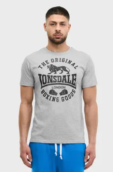 Мужская серая футболка GRINTON Серый XL Lonsdale 117867