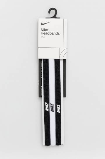 Повязки на голову Nike (3-pack) цвет чёрный Повязки на голову Nike (3-pack) цвет чёрный