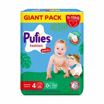 Подгузники-трусики Pufies Fashion размер 4 (9-15 кг), 68 шт Подгузники-трусики Pufies Fashion размер 4 (9-15 кг), 68 шт
