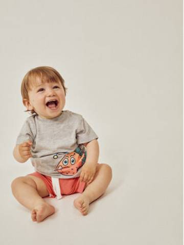 Zippy Футболка ZBBAP0303 23015 Сірий Regular Fit Zippy Футболка ZBBAP0303 23015 Сірий Regular Fit