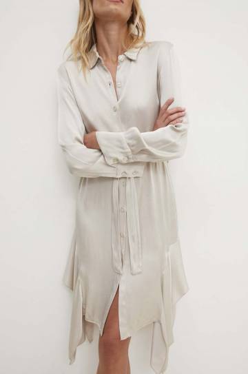 Платье Answear.LAB цвет бежевый mini прямая