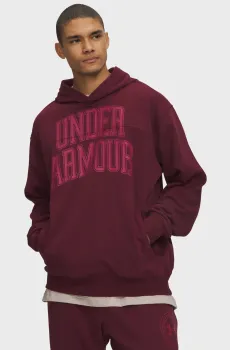 Мужское бордовое худи UA Rival LW Graphic Hoodie Бордовый XL Under Armour 6014686-625