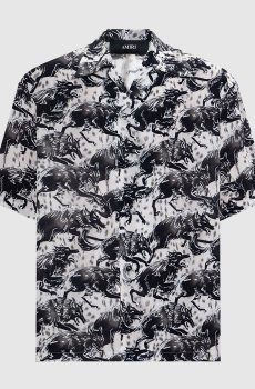 Серая рубашка Wolves Camp