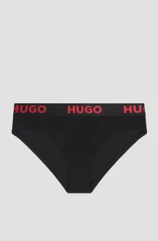 Женские черные трусики Черный XL HUGO 50469643;001