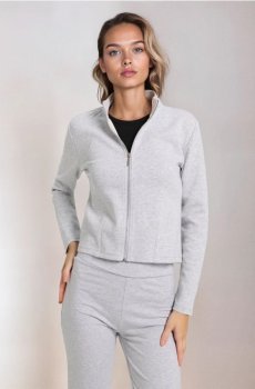 Світшот-бомбер - сірий