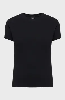 Женская черная футболка Черный XS BOSS 50557289;001