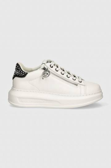 Кожаные кроссовки Karl Lagerfeld KAPRI цвет белый KL62527 Кожаные кроссовки Karl Lagerfeld KAPRI цвет белый KL62527
