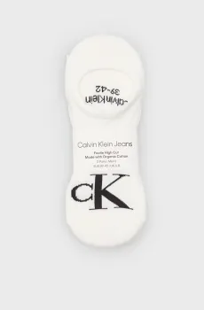 Мужские белые следы (2 пары) HIGH CUT Белый 39-42 Calvin Klein 701228809