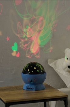 Світлодіодний нічник-проєктор Lilo & Stitch - light blue