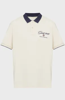 Мужское белое поло GRAPHIC Белый XL Gant 2014070