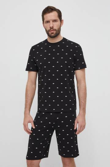 Пижама Lacoste мужская цвет чёрный узор Пижама Lacoste мужская цвет чёрный узор