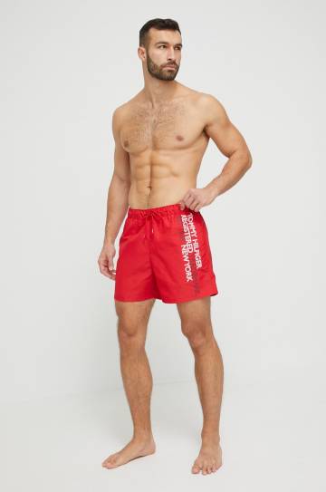 Купальные шорты Tommy Hilfiger цвет красный Купальные шорты Tommy Hilfiger цвет красный