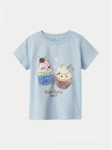 NAME IT Футболка Bethany 13237842 Голубий Regular Fit NAME IT Футболка Bethany 13237842 Голубий Regular Fit