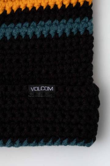 Шапка Volcom цвет чёрный из толстого трикотажа Шапка Volcom цвет чёрный из толстого трикотажа