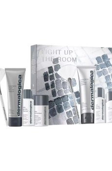 Набор для лица Dermalogica Light up the room (очищающее средство, 30 мл + микрофолиант, 13 г + маска, 75 мл + кисточка)