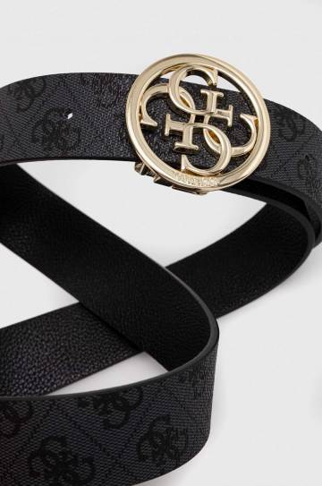 Двусторонний ремень Guess женский цвет чёрный Двусторонний ремень Guess женский цвет чёрный