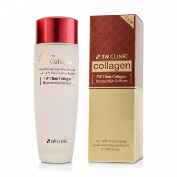 Восстанавливающий тонер для лица 3W Clinic Collagen Regeneration Softener с коллагеном, 150 мл Восстанавливающий тонер для лица 3W Clinic Collagen Regeneration Softener с коллагеном, 150 мл
