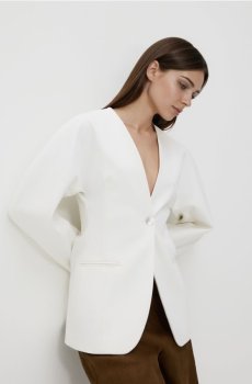 Reserved - Однобортний блейзер - білий - 789KG-00X