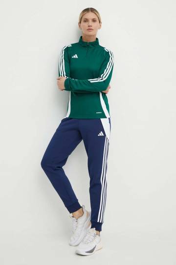 Кофта для тренинга adidas Performance Tiro 24 цвет зелёный с аппликацией IR9385 Кофта для тренинга adidas Performance Tiro 24 цвет зелёный с аппликацией IR9385