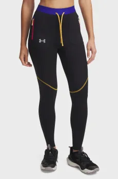 Женские черные тайтсы UA Trail Run Tight Черный XL Under Armour 1386348-001