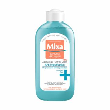 Лосьон для лица Mixa Anti-Imperfection Alcohol Free Purifying Lotion для кожи склонной к несовершенствам, 200 мл Лосьон для лица Mixa Anti-Imperfection Alcohol Free Purifying Lotion для кожи склонной к несовершенствам, 200 мл