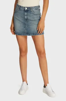 Женская синяя джинсовая юбка DNM MINI SKIRT HW SAM Синий 38 Tommy Hilfiger WW0WW44334