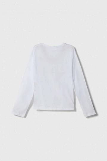 Хлопковый детский лонгслив Pepe Jeans цвет белый Хлопковый детский лонгслив Pepe Jeans цвет белый