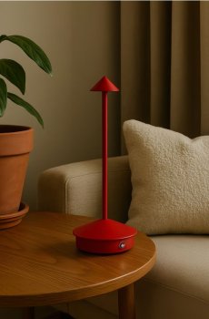Настільна лампа - червоний