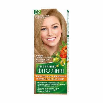 Краска для волос Фіто лінія Herbs Planet 22 Миндальный блонд, 130 мл Краска для волос Фіто лінія Herbs Planet 22 Миндальный блонд, 130 мл