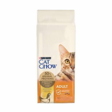 Сухой корм для взрослых кошек Cat Chow Adult с курицей, 15 кг Сухой корм для взрослых кошек Cat Chow Adult с курицей, 15 кг
