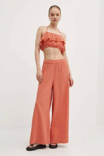 Хлопковый топ Roxy GOLDEN TROPICS цвет оранжевый испанское декольте ERJWT03628 Хлопковый топ Roxy GOLDEN TROPICS цвет оранжевый испанское декольте ERJWT03628