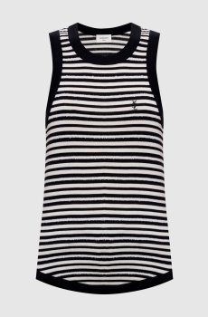 Белый топ Cassandre в полоску
