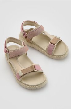 Reserved - Сандали от комбинирани материи - бежевий - 627IX-08X