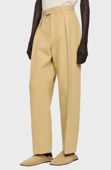 Мужские бежевые брюки Бежевый 44 Sandro SHPPA01937_Beige