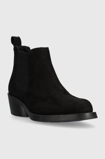Замшевые ботинки Camper Bonnie женские цвет чёрный каблук кирпичик K400717.001 Замшевые ботинки Camper Bonnie женские цвет чёрный каблук кирпичик K400717.001