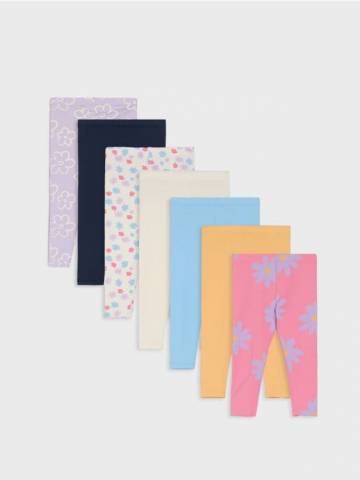 Легінси, 7 пари - кремовий