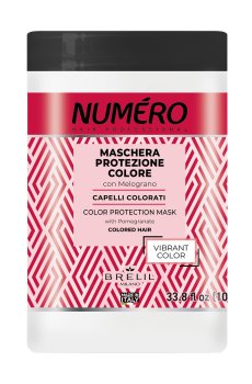 Маска Brelil Professional Numero Colour Protection Mask для защиты цвета волос, с экстрактом граната 1 л