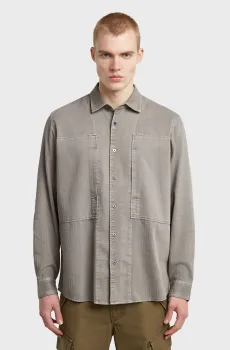 Мужская серая рубашка Серый L G-Star RAW D26858,E075