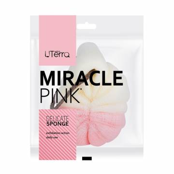 Губка банная UTerra Native бант Miracle Pink Губка банная UTerra Native бант Miracle Pink