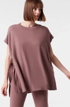 Женское терракотовое пончо BERTA Коричневый XS Etam 6535466