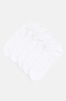 Шкарпетки з високим вмістом бавовни, 5 пари - білий